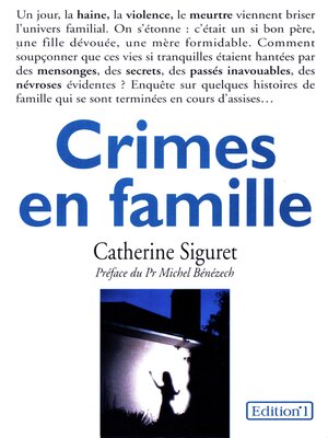 cover image of Crimes en famille